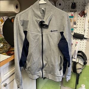 Gray and Black Sports Jacket